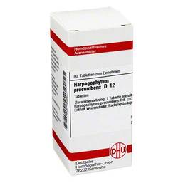 Abbildung: Harpagophytum procumbens D 12 Tabletten Tabletten, 80 St PZN 02924257