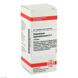 Abbildung: Histaminum hydrochloricum D 4 Tabletten Tabletten, 80 St PZN 02924524