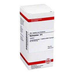 Abbildung: DHU Hyoscyamus D 6 Tabletten Tabletten, 200 St PZN 02924719