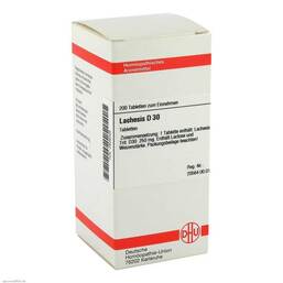 Abbildung: Lachesis D 30 Tabletten Tabletten, 200 St PZN 02926026
