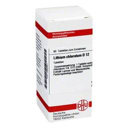 Abbildung: Lithium chloratum D 12 Tabletten Tabletten, 80 St PZN 02926351