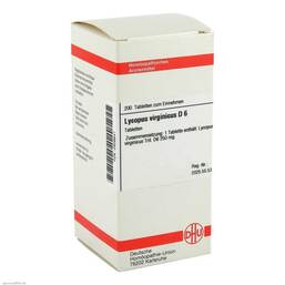 Abbildung: DHU Lycopus virg. D 6 Tabletten Tabletten, 200 St PZN 02926641
