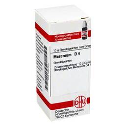Abbildung: DHU Mezereum D 4 Globuli Globuli, 10 g PZN 02927540