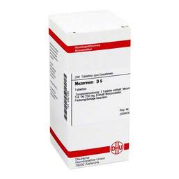 Abbildung: DHU Mezereum D 6 Tabletten Tabletten, 200 St PZN 02927586