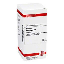 Abbildung: DHU Natrium sulfuricum D 3 Tabletten Tabletten, 200 St PZN 02928172