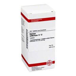 Abbildung: DHU Natrium sulfuricum D 12 Tabletten Tabletten, 200 St PZN 02928195