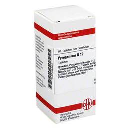 Abbildung: Pyrogenium D 12 Tabletten Tabletten, 80 St PZN 02929970