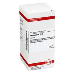 Abbildung: DHU Sanguinaria D 6 Tabletten Tabletten, 200 St PZN 02930826
