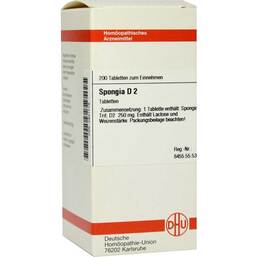 Abbildung: Spongia D 2 Tabletten Tabletten, 200 St PZN 02931719