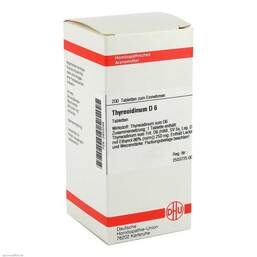 Abbildung: DHU Thyreoidinum D 6 Tabletten Tabletten, 200 St PZN 02933049