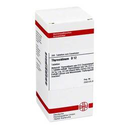 Abbildung: DHU Thyreoidinum D 12 Tabletten Tabletten, 200 St PZN 02933055
