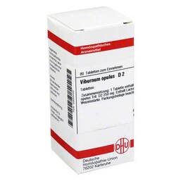Abbildung: Viburnum opulus D 2 Tabletten Tabletten, 80 St PZN 02933440