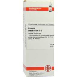 Abbildung: DHU Zincum metallicum D 6 Dilution Dilution, 50 ml PZN 02933871