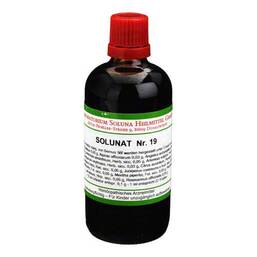 Abbildung: Solunat Nr.19 Tropfen Tropfen, 100 ml PZN 02942798