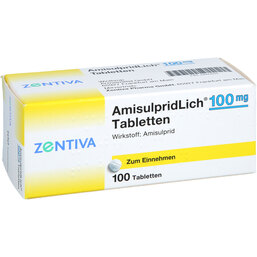 Abbildung: Amisulpridlich 100 mg Tabletten 100 St, Tabletten PZN 02943929