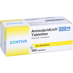 Abbildung: Amisulpridlich 200 mg Tabletten 100 St, Tabletten PZN 02944159