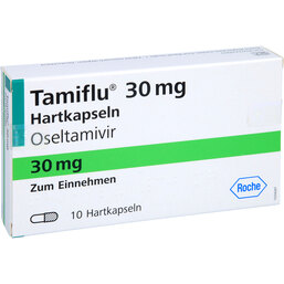 Abbildung: Tamiflu 30 mg Hartkapseln 10 St, Hartkapseln PZN 02948625