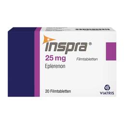 Abbildung: Inspra 25 mg Filmtabletten 20 St, Filmtabletten PZN 02949211