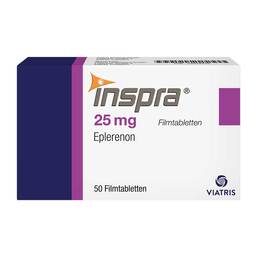 Abbildung: Inspra 25 mg Filmtabletten 50 St, Filmtabletten PZN 02949228