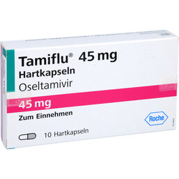 Abbildung: Tamiflu 45 mg Hartkapseln 10 St, Hartkapseln PZN 02949599