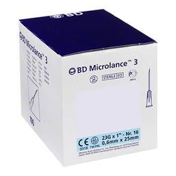 Abbildung: BD Microlance Kanüle 23 G 1 0,6x25 mm 100 St, Kanüle PZN 03018779
