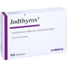 Abbildung: Jodthyrox Tabletten 100 St, Tabletten PZN 03021333