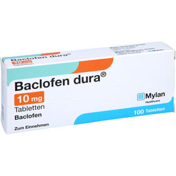 Abbildung: Baclofen dura 10 mg Tabletten 100 St, Tabletten PZN 03023237