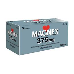 Abbildung: Magnex 375 mg Tabletten 60 St, Tabletten PZN 03032383