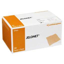 Abbildung: Jelonet Paraffingaze 5x5 cm Peelpack steril 50 St, Wundgaze PZN 03039534