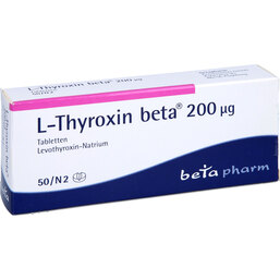 Abbildung: L-Thyroxin beta 200 µg Tabletten 50 St, Tabletten PZN 03040885
