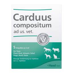 Abbildung: Carduus Compositum Ampullen vet. (für Tiere) Ampullen, 5X5 ml PZN 03042424