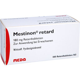 Abbildung: Mestinon retard 180 mg Retardtabletten 100 St, Retard-Tabletten PZN 03043493