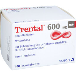 Abbildung: Trental 600 mg Retardtabletten 100 St, Retard-Tabletten PZN 03046209