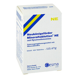 Abbildung: Neukönigsförder Mineraltabletten NE Überzogene Tabletten, 200 St PZN 03050470