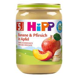 Abbildung: Hipp Früchte Banane / Pfirsich / Apfel 190 g PZN 03053698