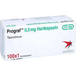 Abbildung: Prograf 0,5 mg Hartkapseln 100 St, Hartkapseln PZN 03053793