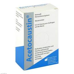 Abbildung: Acetocaustin Lösung Lösung, 0.5 ml PZN 03055740