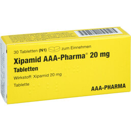 Abbildung: Xipamid 20 mg AAA Pharma Tabletten 30 St, Tabletten PZN 03062183