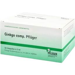 Abbildung: Ginkgo comp.Pflüger Ampullen 50 St, Ampullen PZN 03064638
