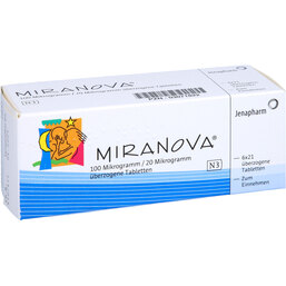 Abbildung: Miranova überzogene Tabletten 6X21 St, Überzogene Tabletten PZN 03071822