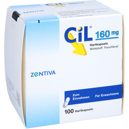 Abbildung: Cil 160 mg Kapseln 100 St, Hartkapseln PZN 03073175