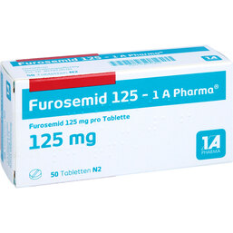 Abbildung: Furosemid 125 1A Pharma Tabletten 50 St, Tabletten PZN 03075412