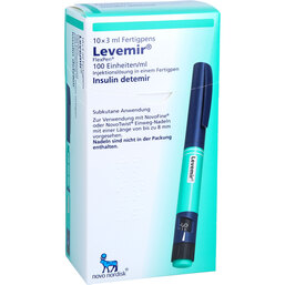 Abbildung: Levemir Flexpen Fertigspritzen 10X3 ml, Fertigspritzen PZN 03075599