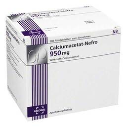Abbildung: Calciumacetat Nefro 950 mg Filmtabletten Filmtabletten, 200 St PZN 03078209