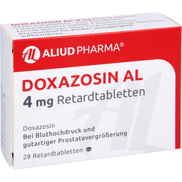 Abbildung: Doxazosin AL 4 mg Retardtabletten 28 St, Retard-Tabletten PZN 03080169
