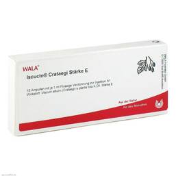 Abbildung: Iscucin Crataegi Stärke E Ampullen 10X1 ml, Ampullen PZN 03083311