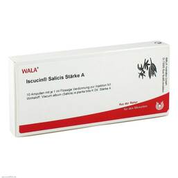 Abbildung: Iscucin Salicis Stärke A Ampullen 10X1 ml, Ampullen PZN 03083498