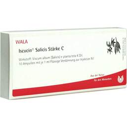 Abbildung: Iscucin Salicis Stärke C Ampullen 10X1 ml, Ampullen PZN 03083512