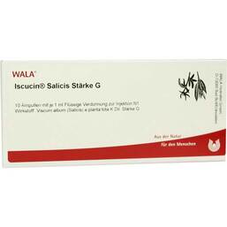 Abbildung: Iscucin Salicis Stärke G Ampullen 10X1 ml, Ampullen PZN 03083558