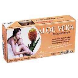 Abbildung: Coolike Aloe Vera Feuchtigke 5 St, Tücher PZN 03091753